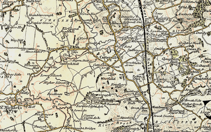 Old map of Catterall in 1903-1904