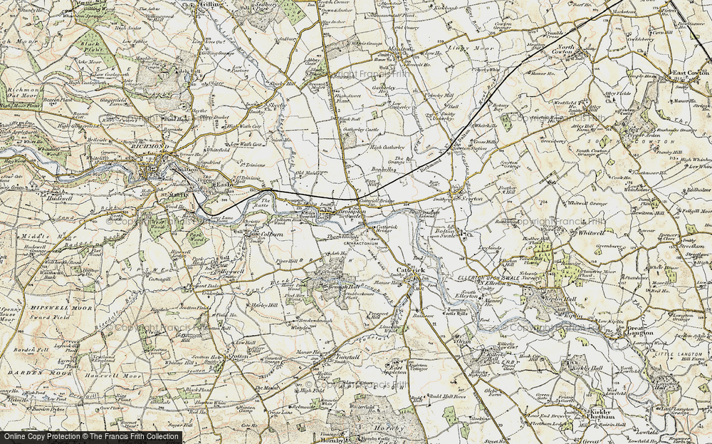 Old Map of Catterick Bridge, 1903-1904 in 1903-1904