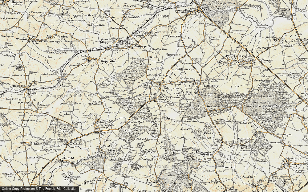 Old Map of Cattle End, 1898-1901 in 1898-1901