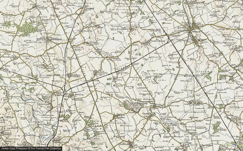 Old Map of Historic Map covering Leys in 1903-1904