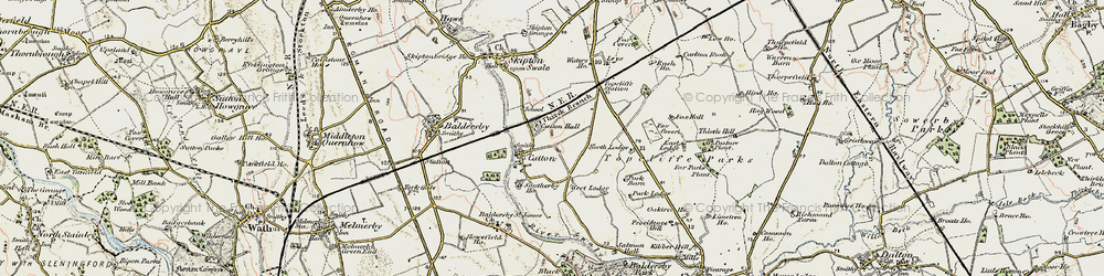 Old map of Leys in 1903-1904