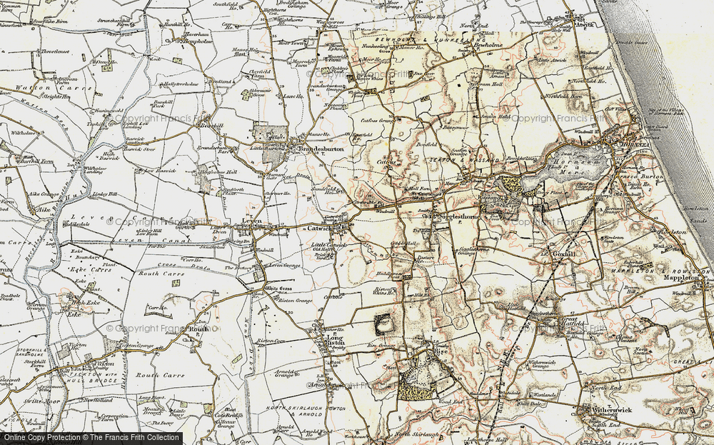 Old Map of Catwick, 1903-1908 in 1903-1908