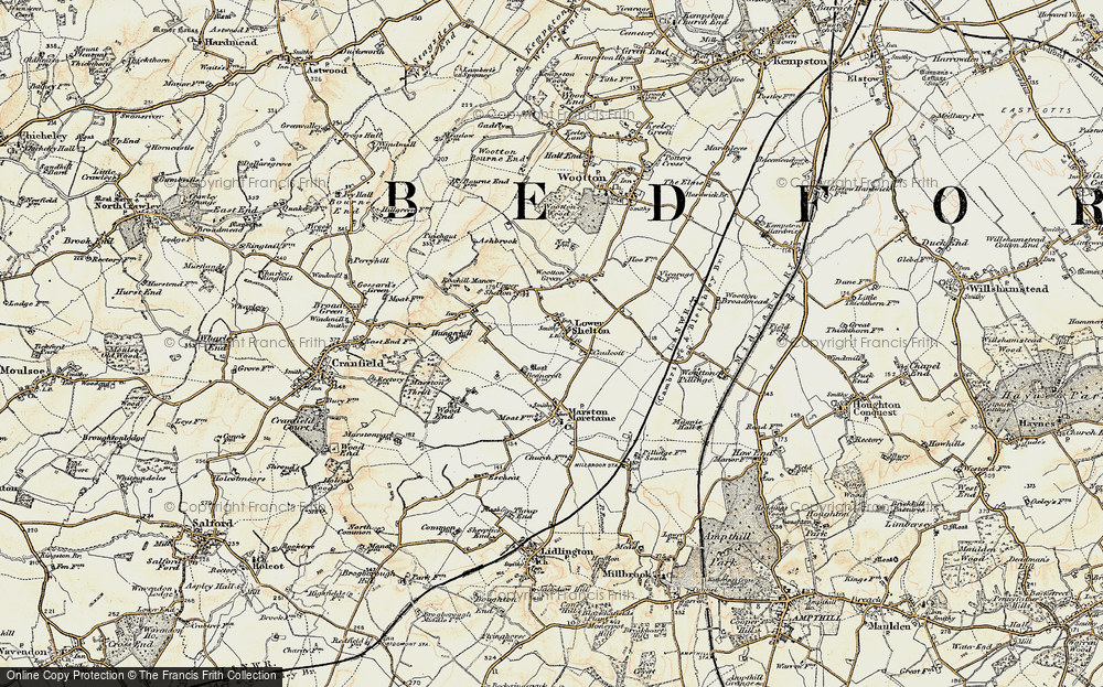 Old Map of Caulcott, 1898-1901 in 1898-1901