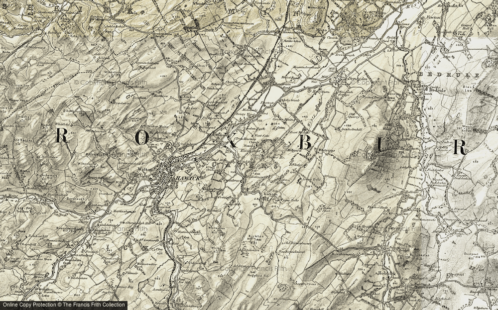 Old Map of Cauldmill, 1901-1904 in 1901-1904