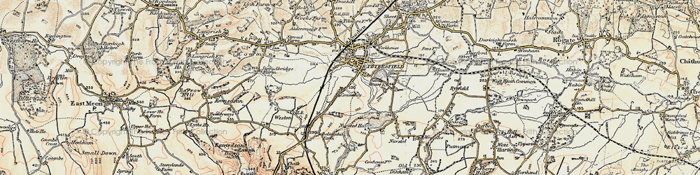 Old map of Causeway in 1897-1900