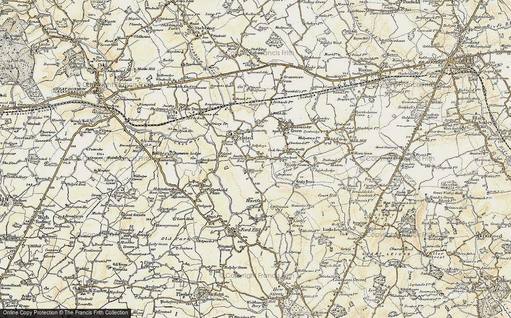 Old Map of Causeway End, 1898-1899 in 1898-1899