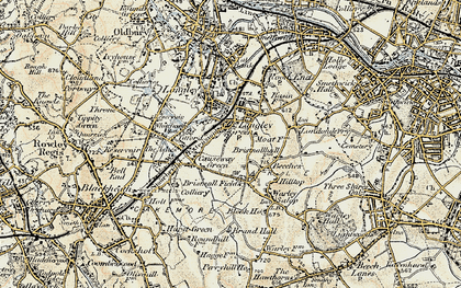 Old map of Causeway Green in 1902