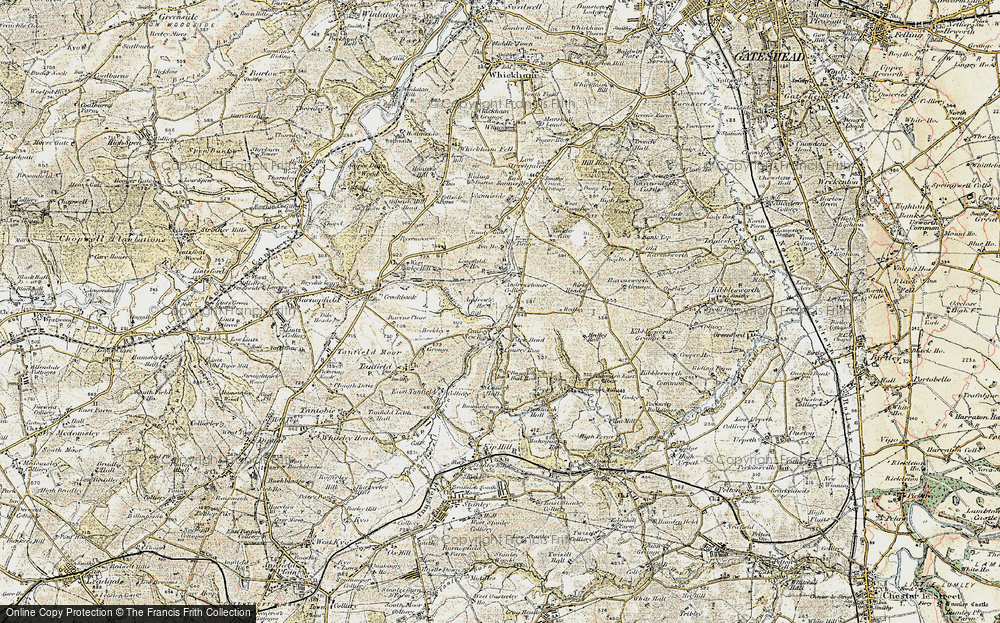 Old Map of Causey, 1901-1904 in 1901-1904