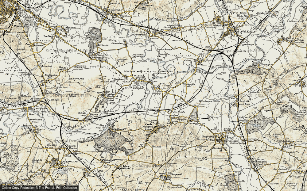 Old Map of Cavendish Bridge, 1902-1903 in 1902-1903