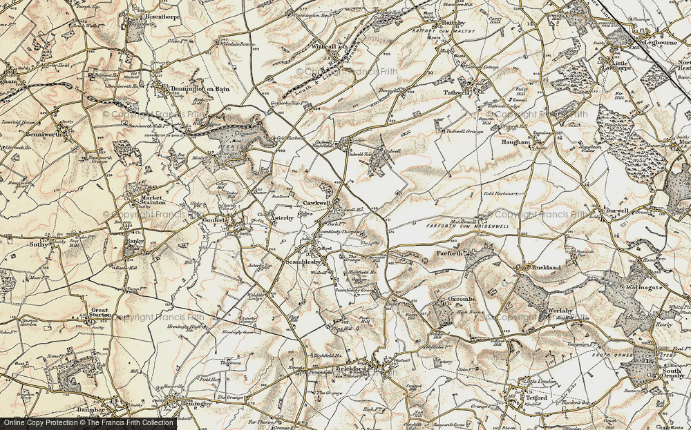 Old Map of Cawkwell, 1902-1903 in 1902-1903