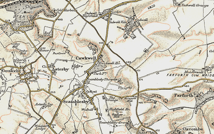 Old map of Cawkwell in 1902-1903