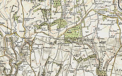 Old map of Cawthorne in 1903-1904