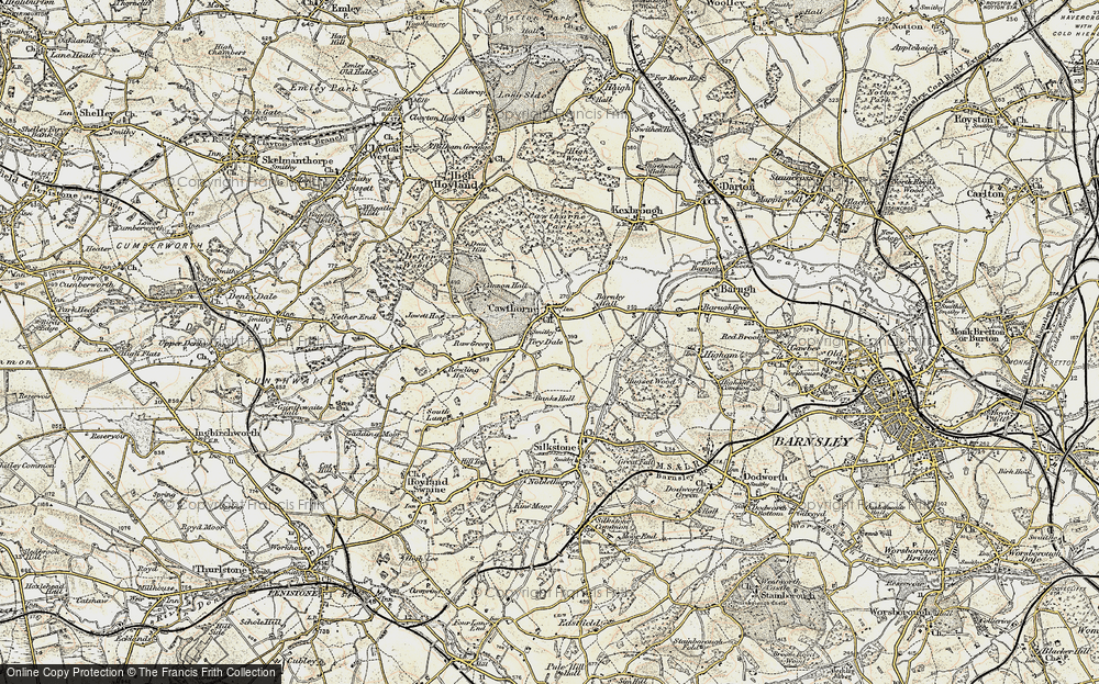 Old Map of Cawthorne, 1903 in 1903
