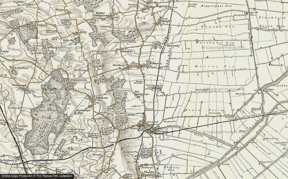 Old Map of Cawthorpe, 1901-1903 in 1901-1903