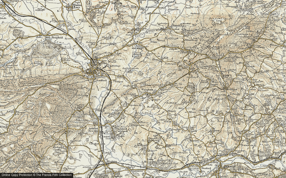 Old Map of Caynham, 1901-1902 in 1901-1902