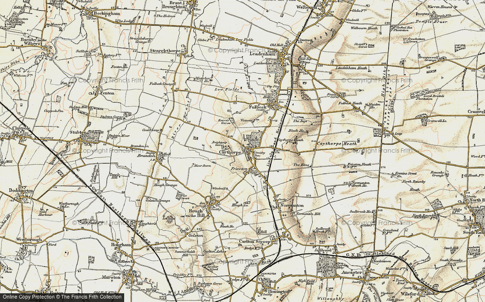 Old Map of Caythorpe, 1902-1903 in 1902-1903