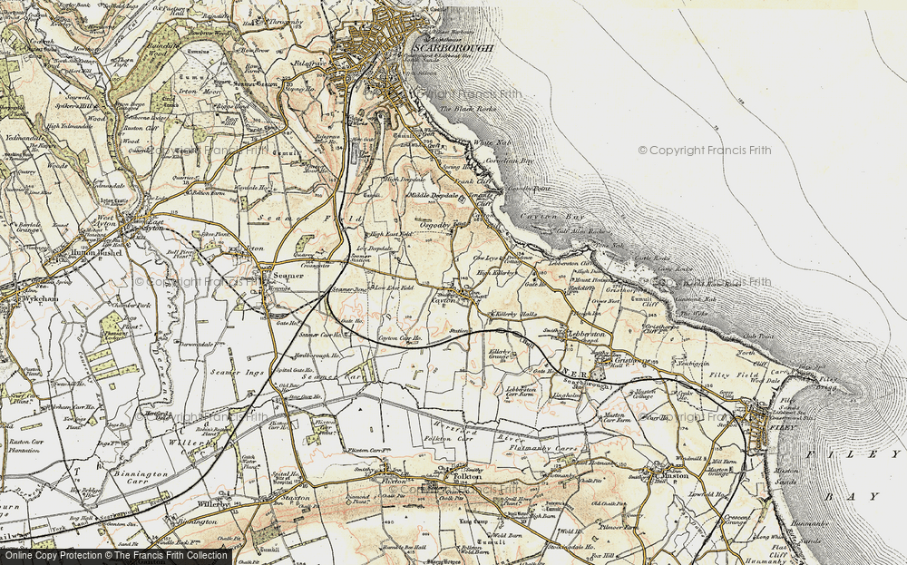 Old Map of Cayton, 1903-1904 in 1903-1904