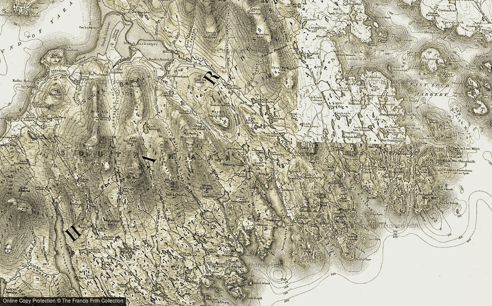 Old Map of Ceann a Bhàigh, 1908-1911 in 1908-1911