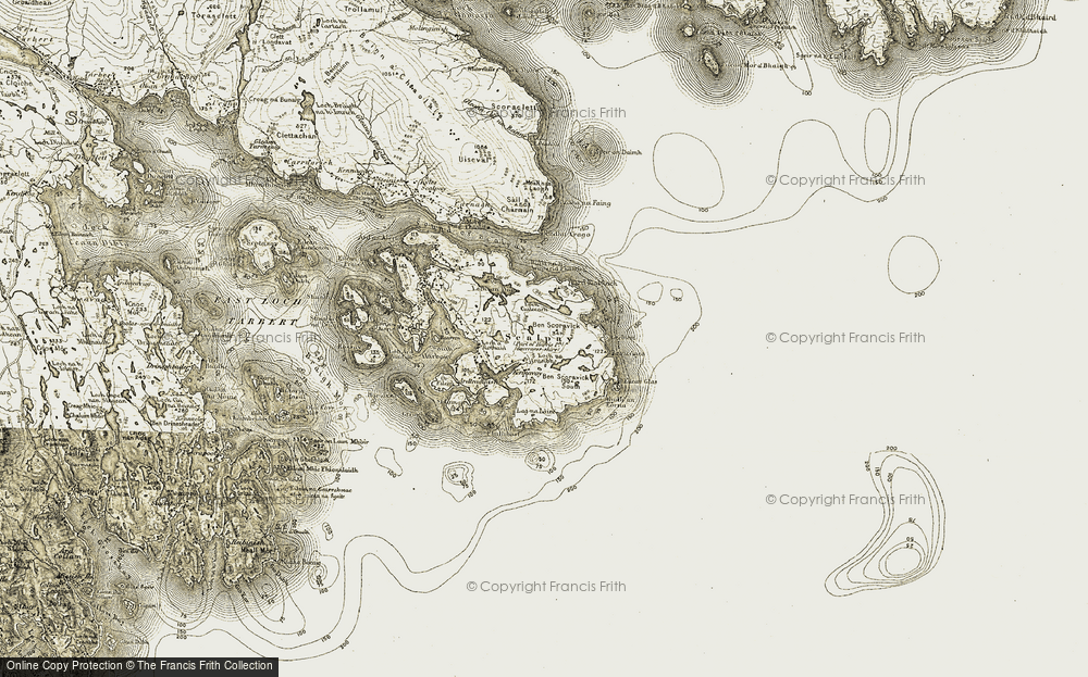 Old Map of Ceann a Bhàigh, 1908-1911 in 1908-1911