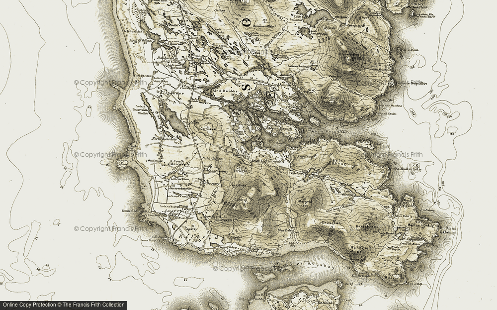 Old Map of Ceann a Deas Loch Baghasdail, 1911 in 1911