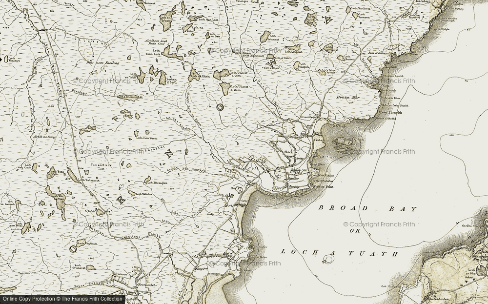 Old Map of Ceann a-Muigh Chuil, 1909-1911 in 1909-1911