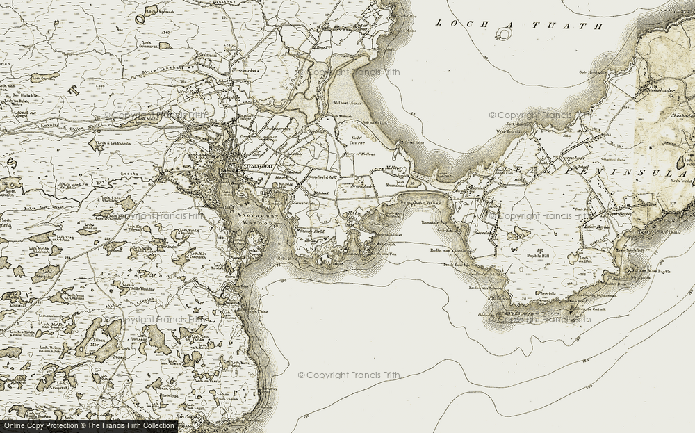 Old Map of Ceann nam Buailtean, 1909-1911 in 1909-1911