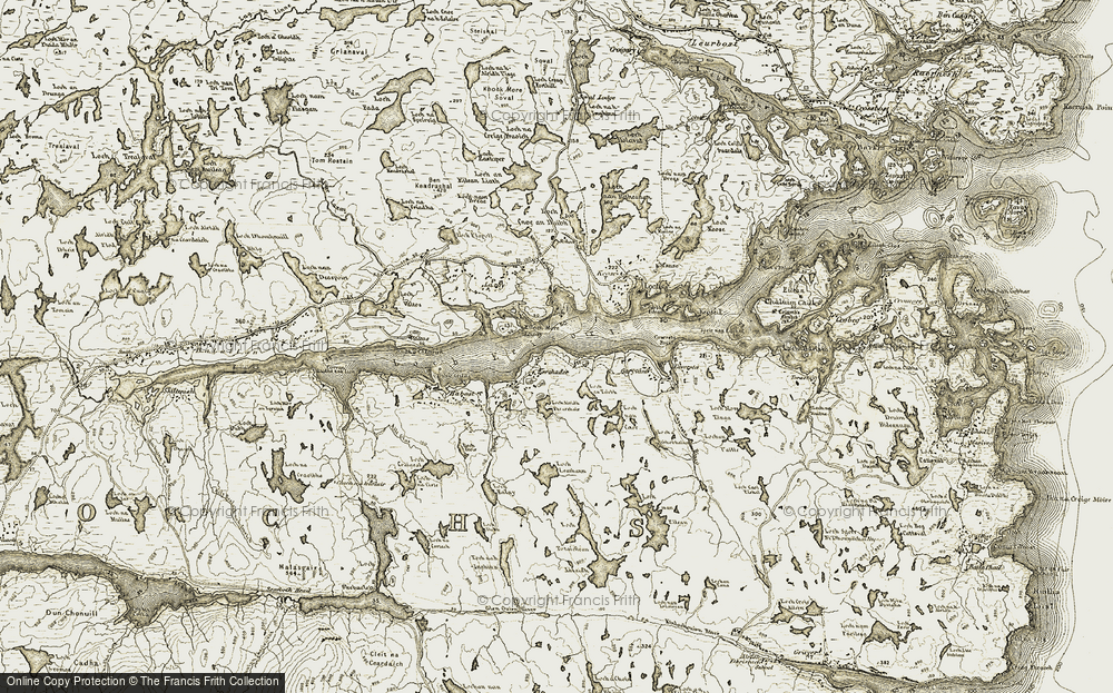 Old Map of Cearsiadair, 1909-1911 in 1909-1911