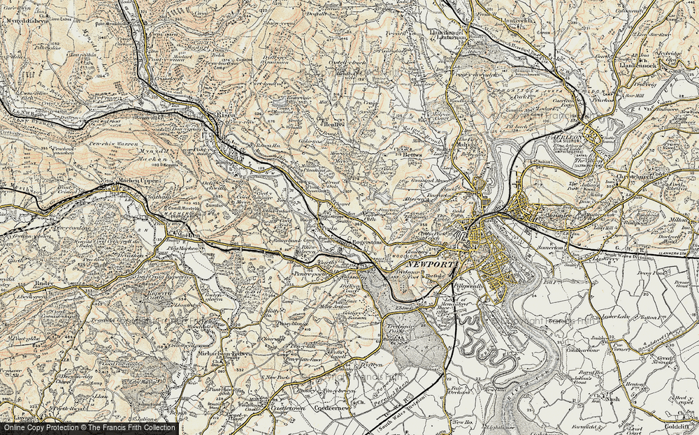 Old Map of Cefn, 1899-1900 in 1899-1900