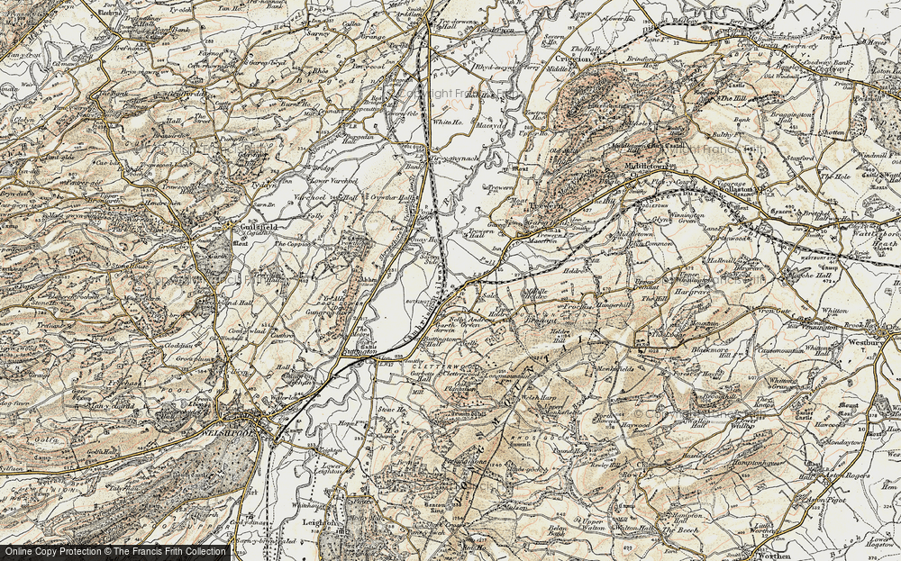 Old Map of Cefn, 1902-1903 in 1902-1903