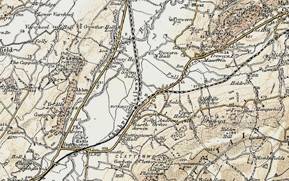 Old map of Cefn in 1902-1903