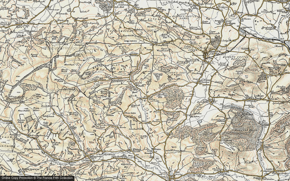 Old Map of Cefn Einion, 1902-1903 in 1902-1903