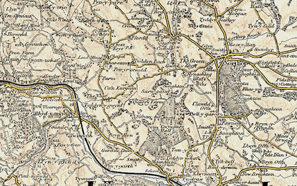 Old map of Sarn Galed in 1902-1903