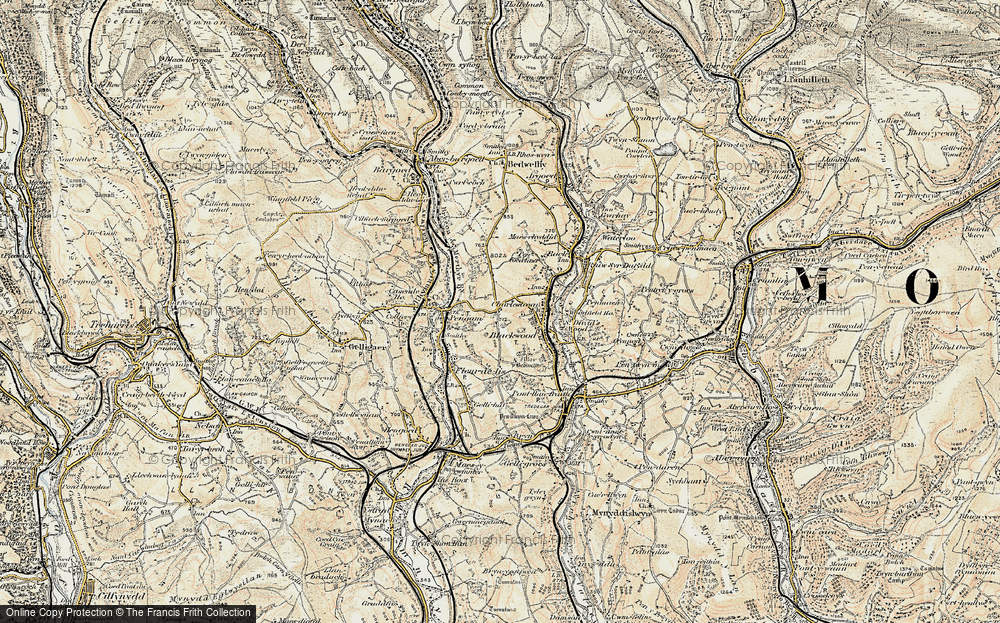 Old Map of Cefn Fforest, 1899-1900 in 1899-1900