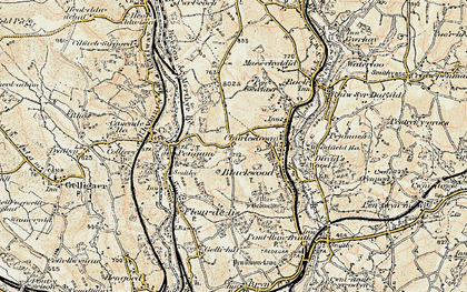 Old map of Cefn Fforest in 1899-1900