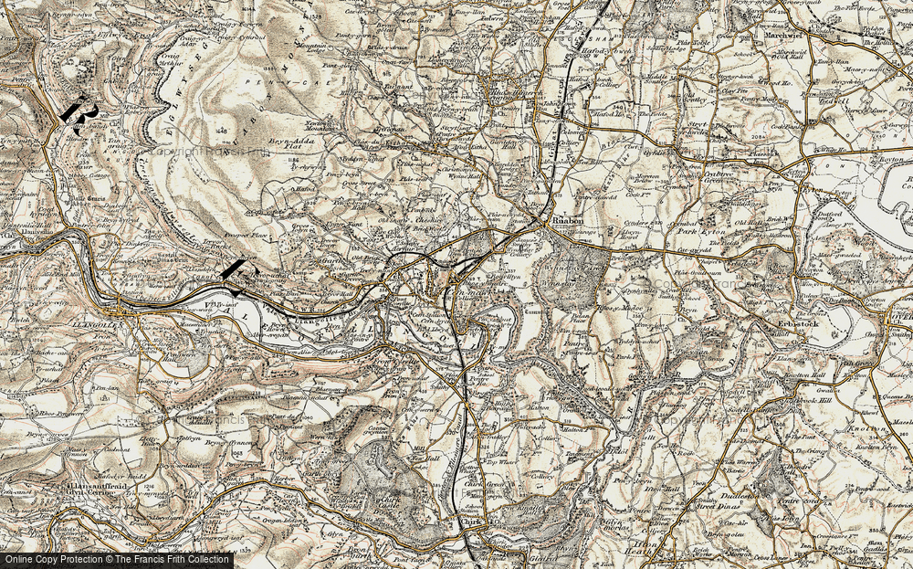 Old Map of Cefn-mawr, 1902-1903 in 1902-1903