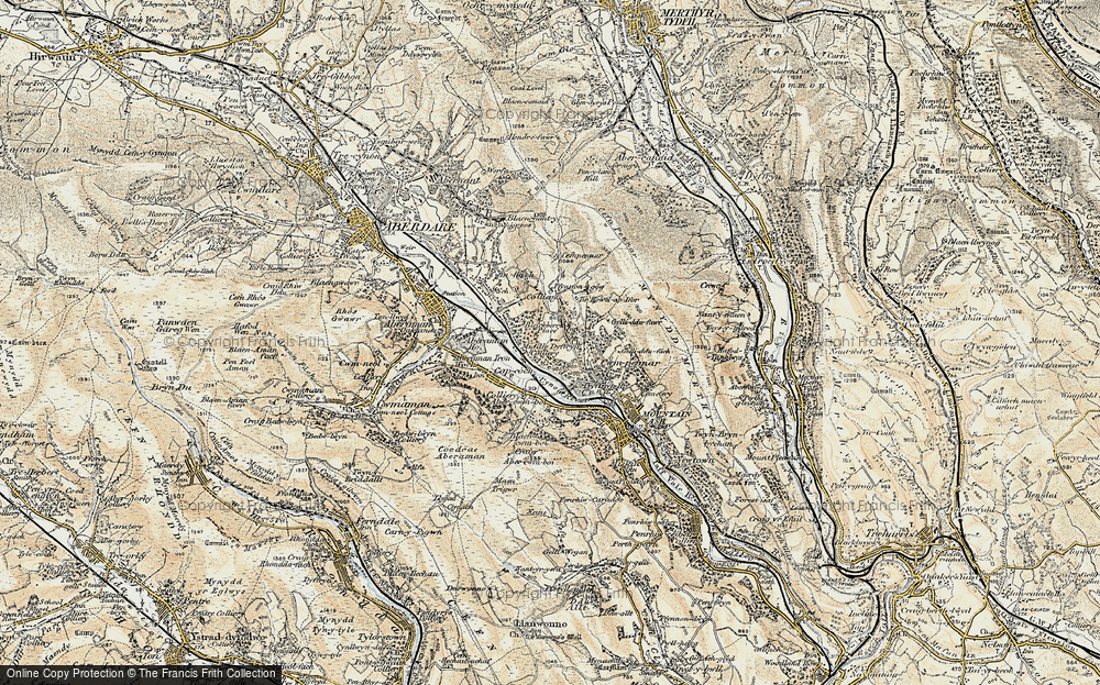 Old Map of Cefnpennar, 1899-1900 in 1899-1900