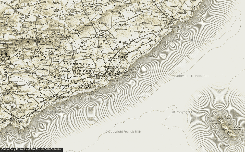Old Map of Cellardyke, 1903-1908 in 1903-1908