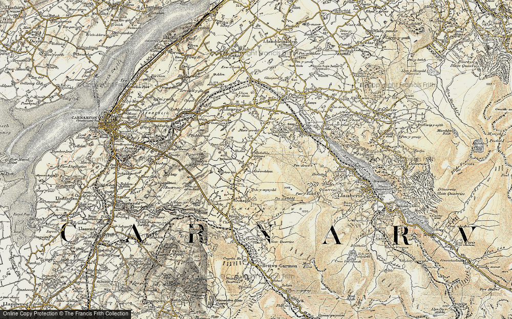 Old Map of Ceunant, 1903-1910 in 1903-1910
