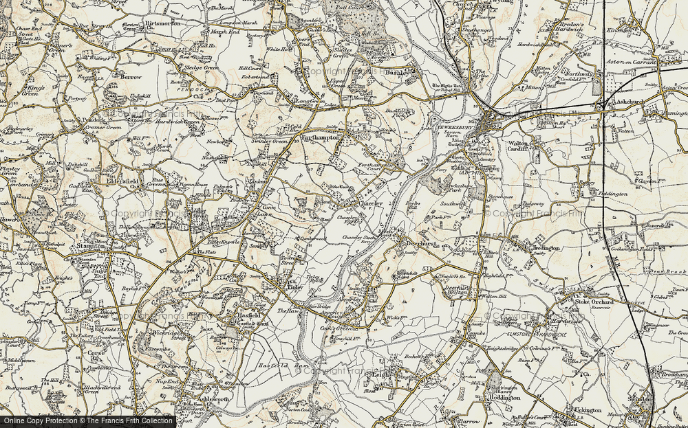 Old Map of Chaceley, 1899-1900 in 1899-1900