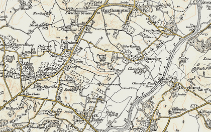 Old map of Chaceley Hole in 1899-1900
