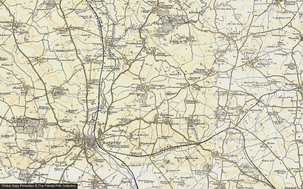 Old Map of Chacombe, 1898-1901 in 1898-1901