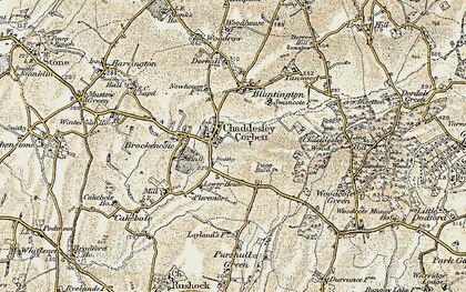 Old map of Chaddesley Corbett in 1901-1902