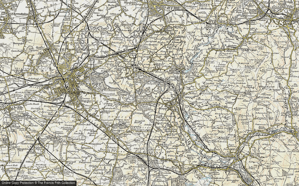 Old Map of Chadkirk, 1903 in 1903