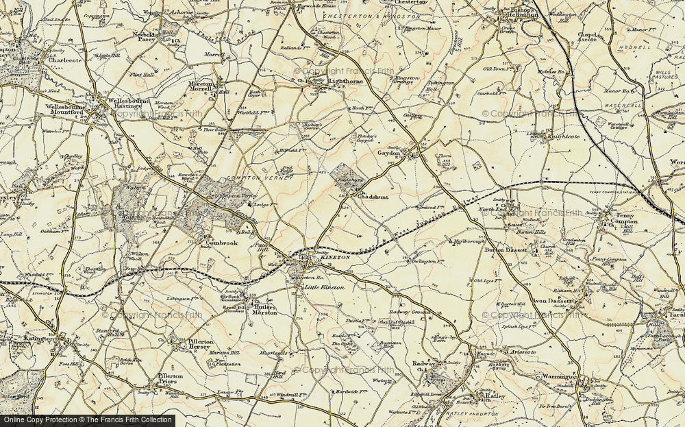 Old Map of Chadshunt, 1898-1901 in 1898-1901