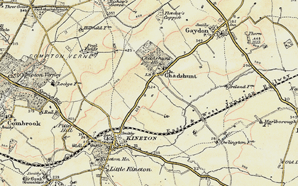 Old map of Chadshunt in 1898-1901