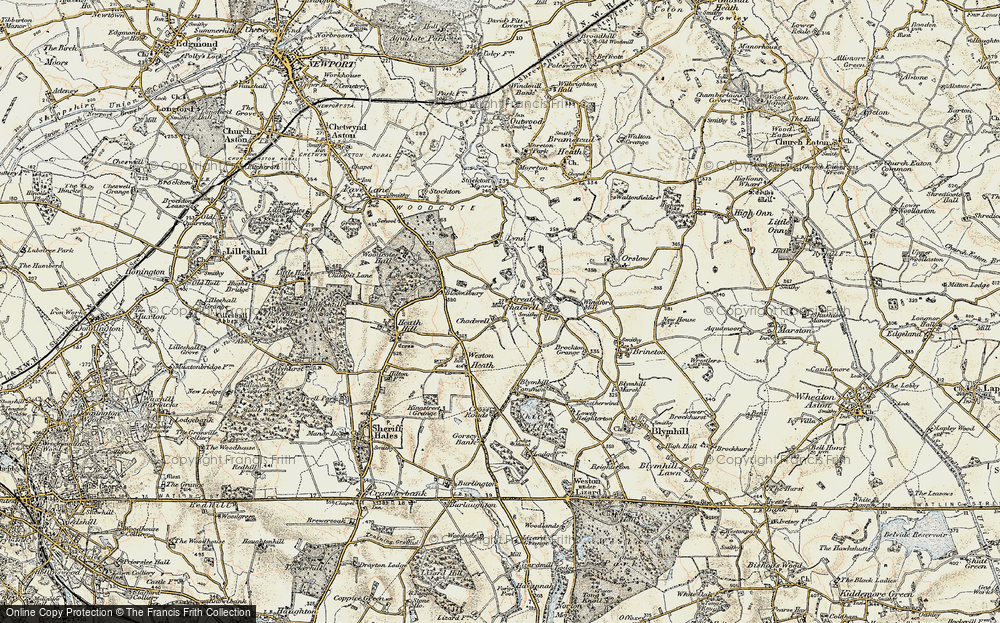 Old Map of Chadwell, 1902 in 1902