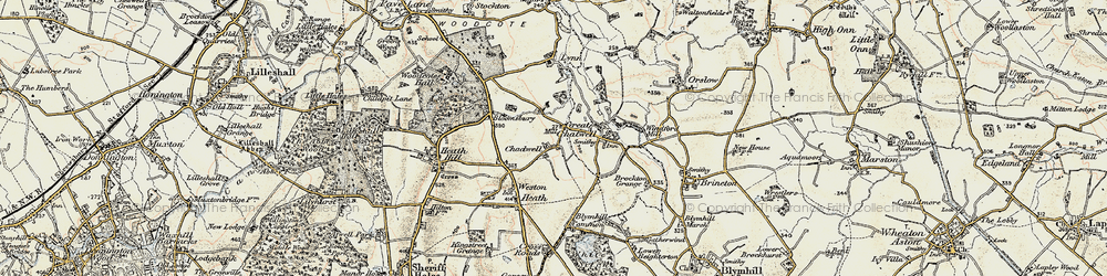 Old map of Chadwell in 1902
