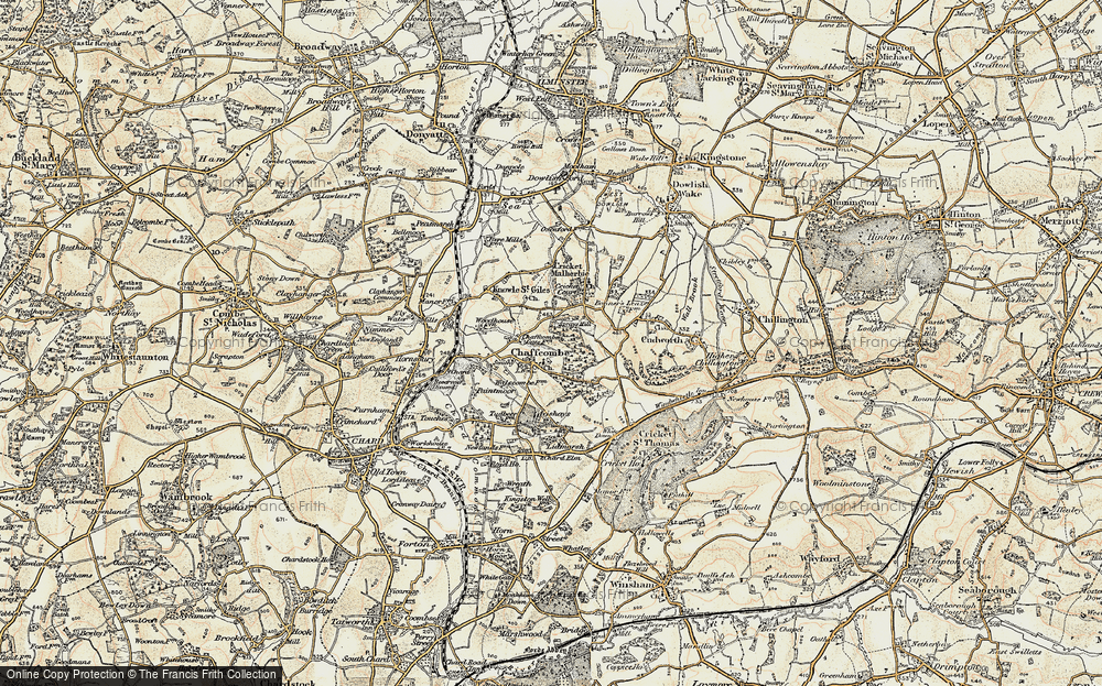 Old Map of Chaffcombe, 1898-1899 in 1898-1899