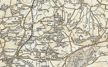 Old map of Chaffcombe in 1898-1899