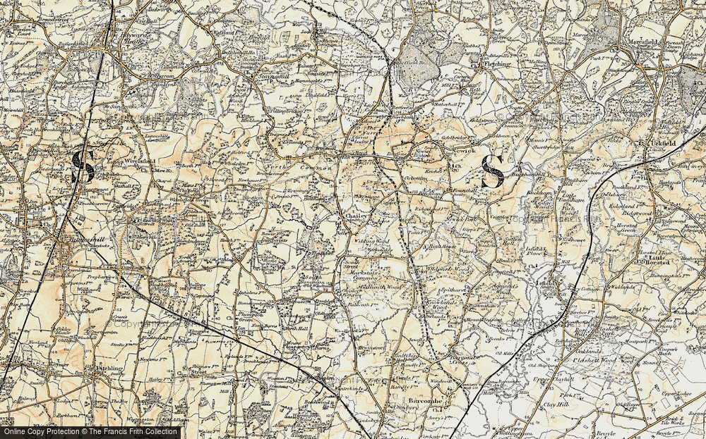 Old Map of Historic Map covering Ades in 1898